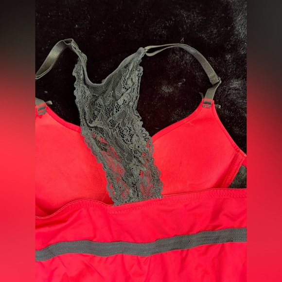 XOXO Red & Black Lace Babydoll Lingerie - Size Small - Picture 8 of 8